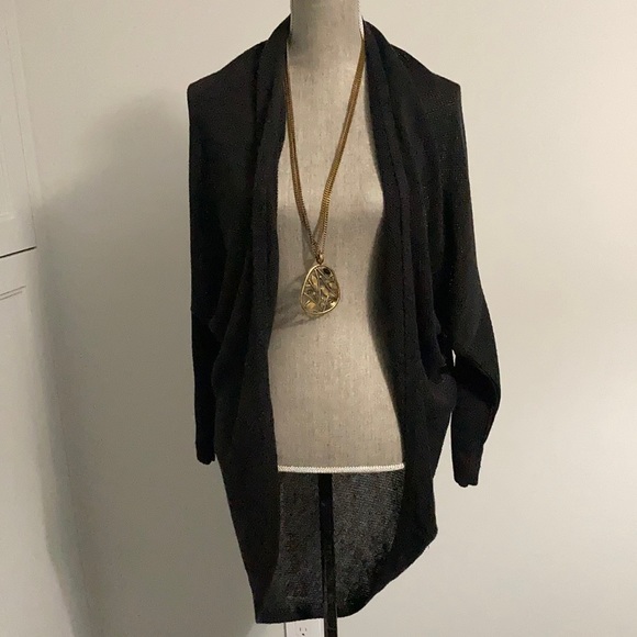 Tart Brown Knit Oversized Circle Cardigan Medium - Picture 2 of 10